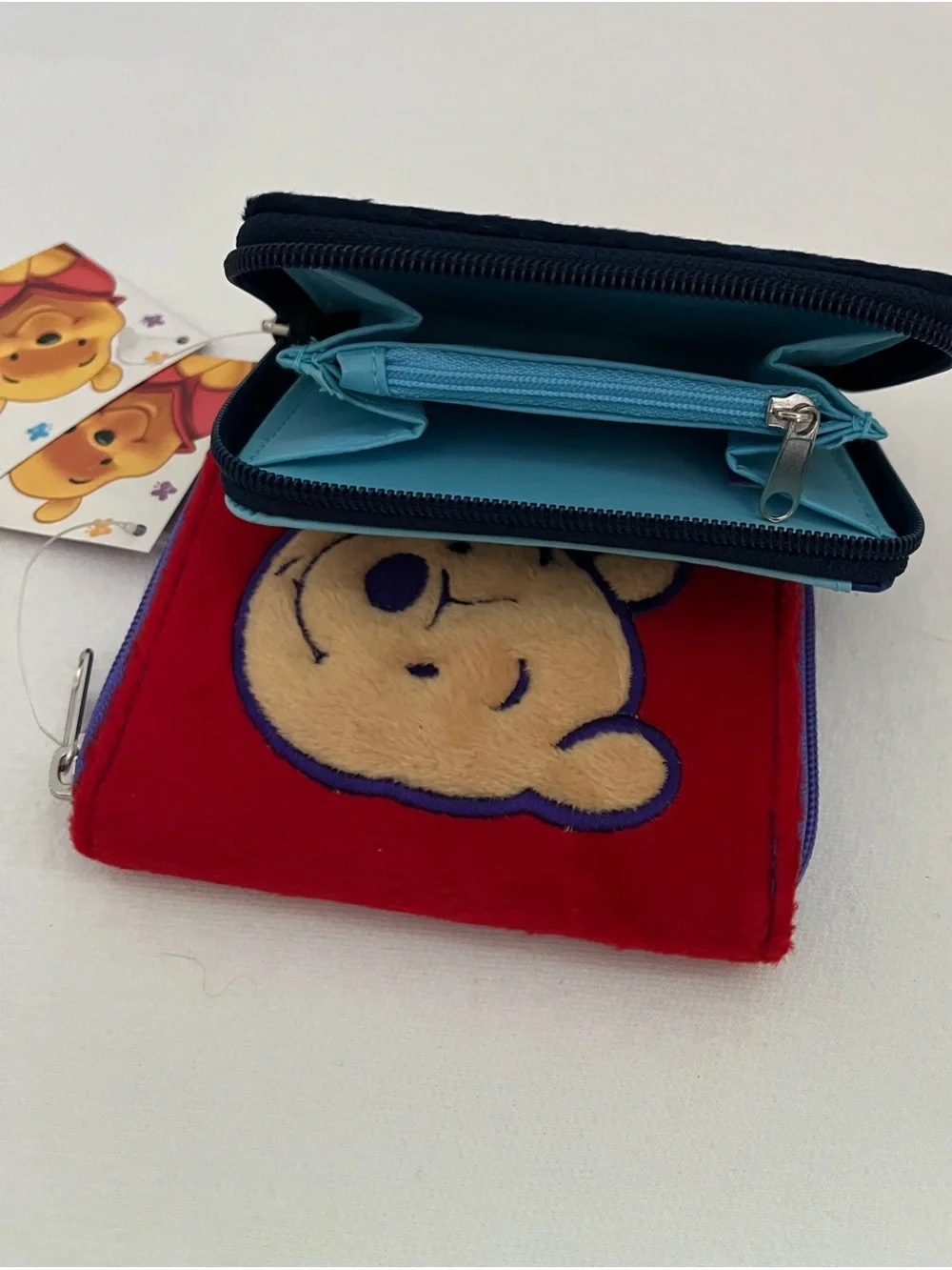Vintage Disney Winnie the Pooh Plush Wallet - Y2K Deadstock